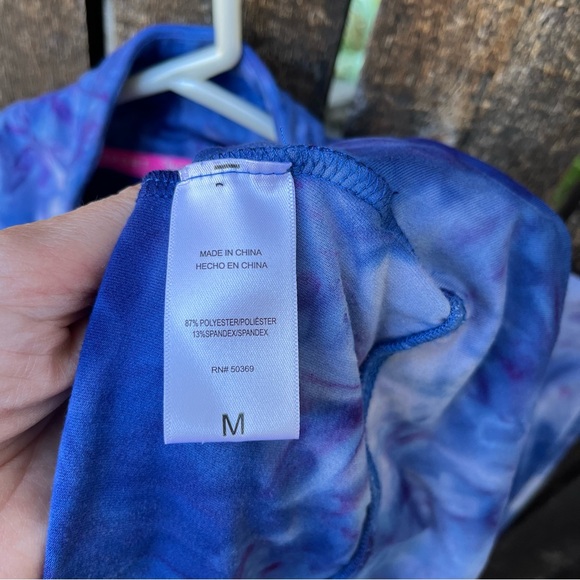 Juicy Couture Sport Wm’s Nirvana Blues Studio Zip Tie Dye Track Jacket Sz M - Picture 7 of 14